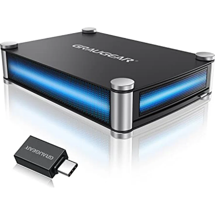 GRAUGEAR | Externes Gehäuse für 1x 5,25" SATA | Blu-Ray-CD-DVD Laufwerk | USB 3.0-eSATA-Anschluss | Inkl. USB-C Adapter | G-5251 – Bild 1