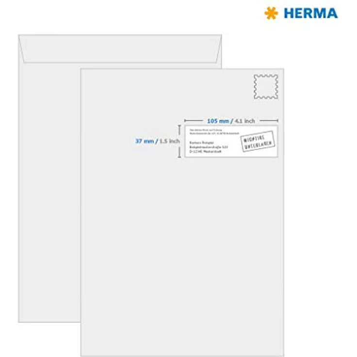 HERMA Aktenordner HERMA Universal-Etiketten SPECIAL, 105 x 37 mm, gelb - Recyclingfähige Etiketten mit optimaler Druckqualität – Bild 5