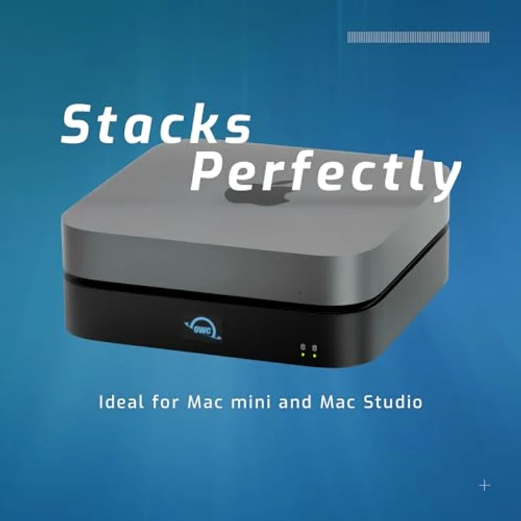 OWC miniStack STX, Thunderbolt 4 Laufwerksgehäuse, stapelbar, schwarz – Bild 3