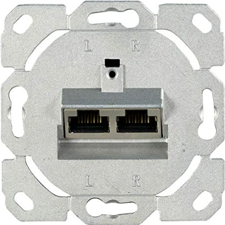 Cat.6A Netzwerkdose LAN Dose universal Unterputzdose Aufputzdose 2 x RJ45 Buc... – Bild 4