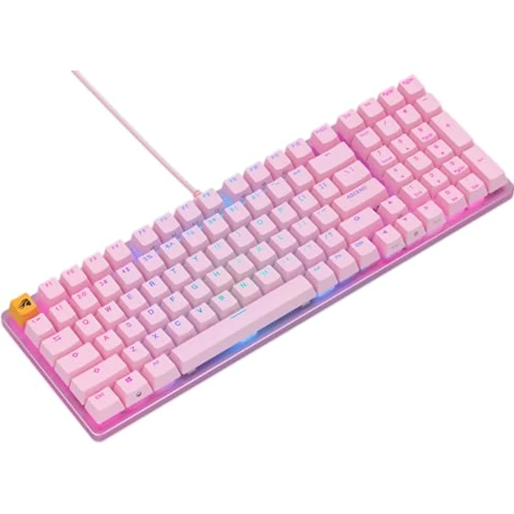 Glorious Gaming GMMK 2 Full Size (96%) – Mechanisches Gaming-Keyboard, Aluminiumrahmen, anpassbar, Doubleshot-Kappen, Fox Schalter, tastenweise RGB, Amerikanisch QWERTY Layout - Rosa – Bild 2