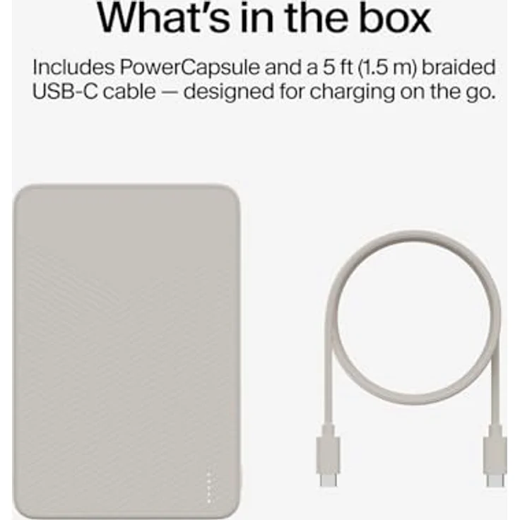 Twelve South PowerCapsule Dune, 5000 mAh Powerbank mit magnetischem Design und Qi2-zertifiziertem kabellosen Laden – Bild 8