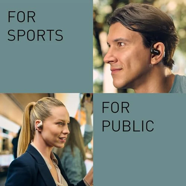 Panasonic RB-F10DE-K, Bluetooth Open Ear Kopfhörer mit ANC, 25 h Akkulaufzeit, kabellos, schwarz – Bild 6