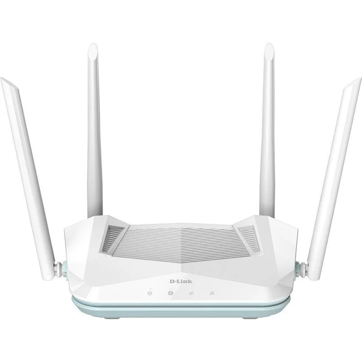 D-Link R15 Smart AX1500, WLAN-Router mit Wi-Fi 6, 1xWAN, 3xLAN, weiss, bis zu 128 Geräte, KI-optimierte Netzwerkleistung, WPA3-Sicherheit