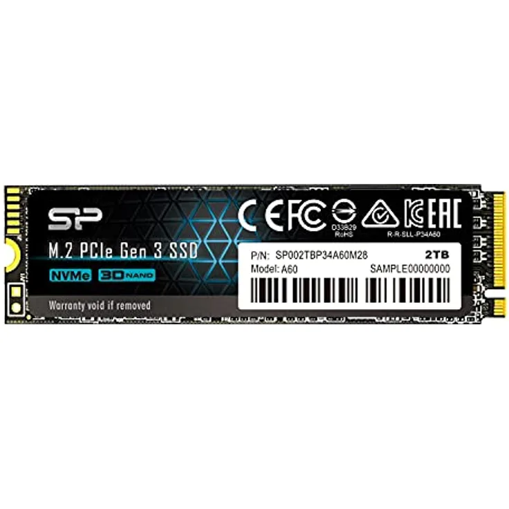 Silicon Power P34A60 M.2 2000 GB PCI Express 3.0 3D NAND NVMe