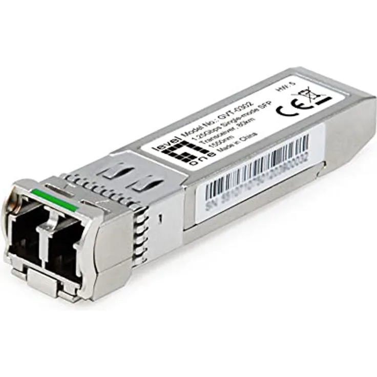 LevelOne MiniGBIC GVT-0302 SFP ZX/LC Fiber SM Transceiver, 80km (GVT-0302NEUEVERSION)
