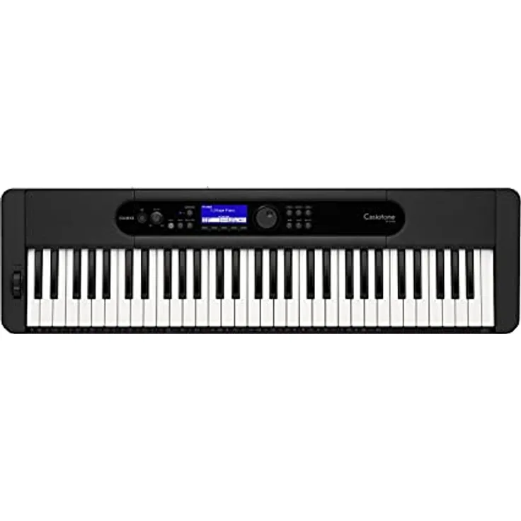 Casio CT-S400 CASIOTONE Keyboard mit 61 anschlagdynamischen Standardtasten, 600 Sounds und 200 Begleitrhythmen, schwarz