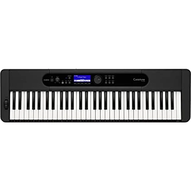 Casio CT-S400 CASIOTONE Keyboard mit 61 anschlagdynamischen Standardtasten, 600 Sounds und 200 Begleitrhythmen, schwarz – Bild 1