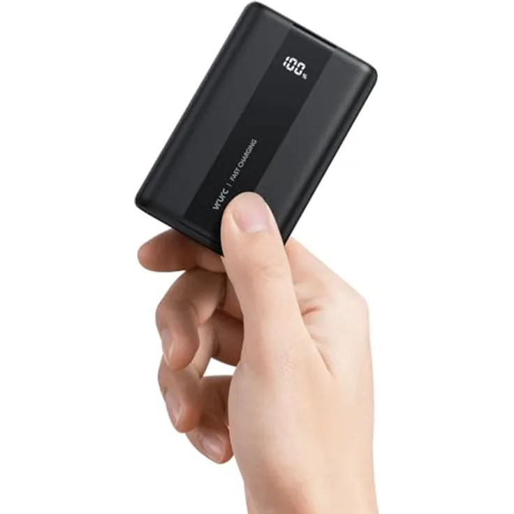 VRURC Power Bank 20000mAh, tragbarer externer Akku mit 22,5W QC & PD 3.0 Schnellladen, 6 Ports & LED-Anzeige, CE-zertifiziert für iPhone, Samsung, Huawei, iPad, Reisen