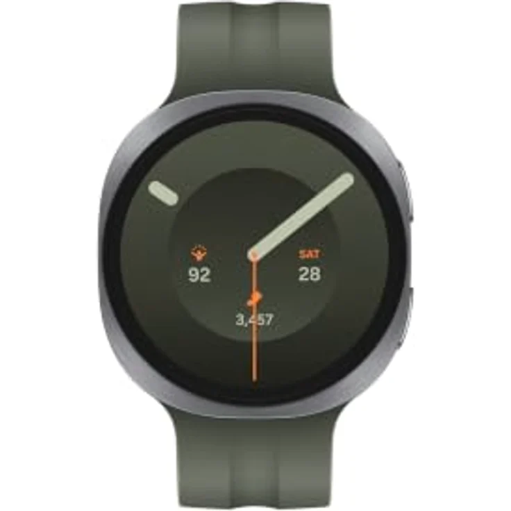 SAMSUNG Galaxy Watch9 BT 44mm Smartwatch, Aluminium, Nitrilkautschuk, für Handgelenke 145-205 mm, Silber – Bild 3