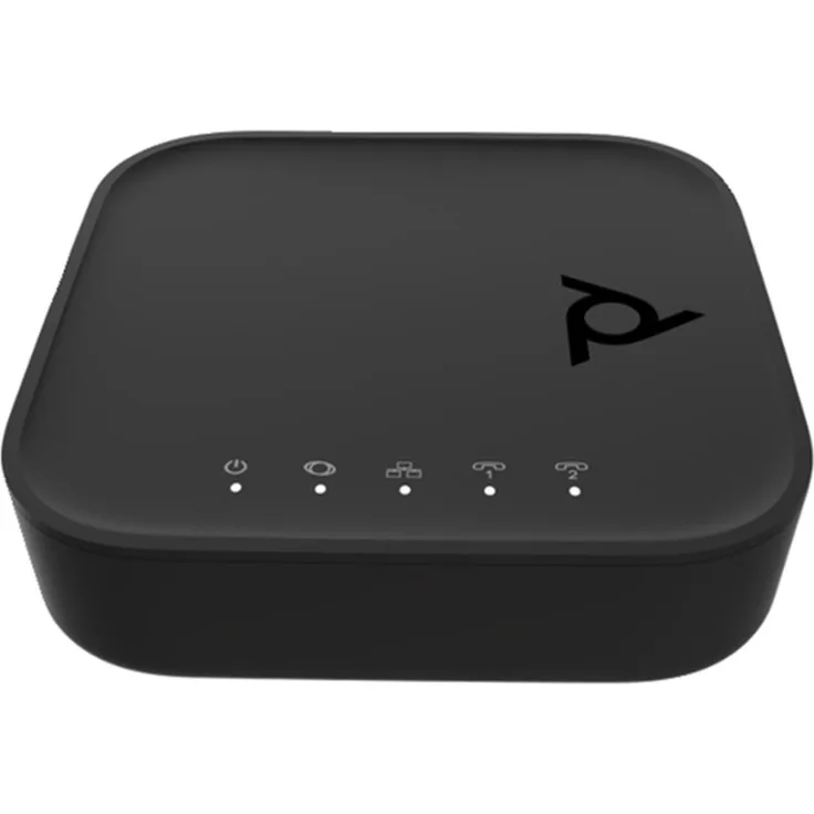 Poly ATA 402 2FXS VP VoIP Adapter, analog zu IP-Telefon Konverter ohne Ethernet, Headset Zubehör