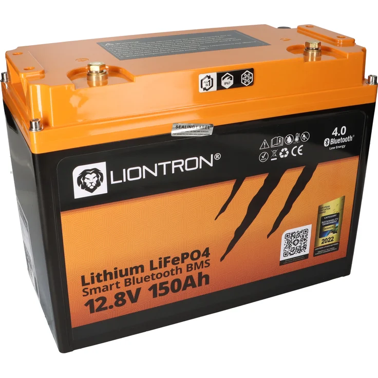 Liontron LiFePO4 LX Arctic 12,8V 150Ah, Batterie mit Smart BMS & Bluetooth, Marine IP67