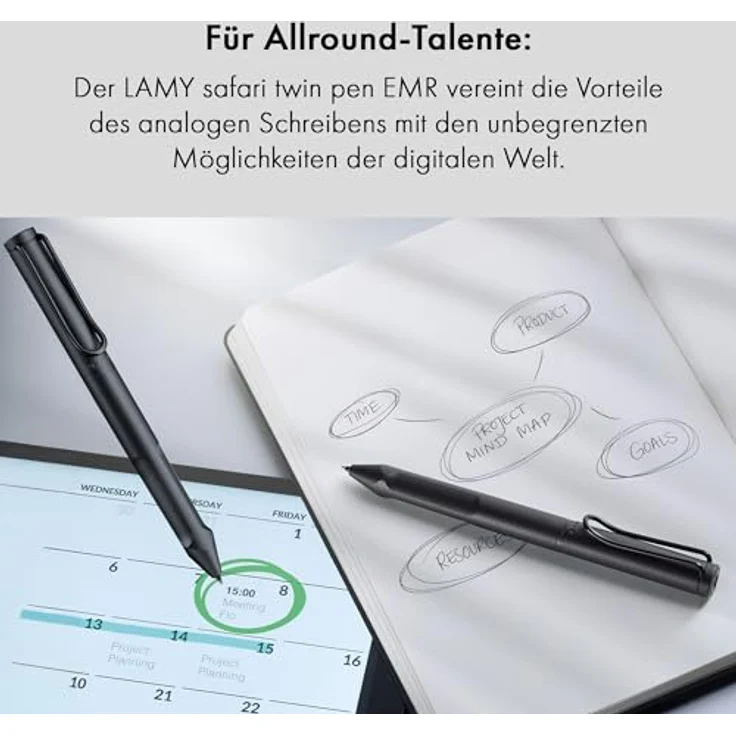 Lamy Stylus Pen Safari Twinpen SPERRFRIST BIS 28.04.2022, Stylus, Schwarz – Bild 6