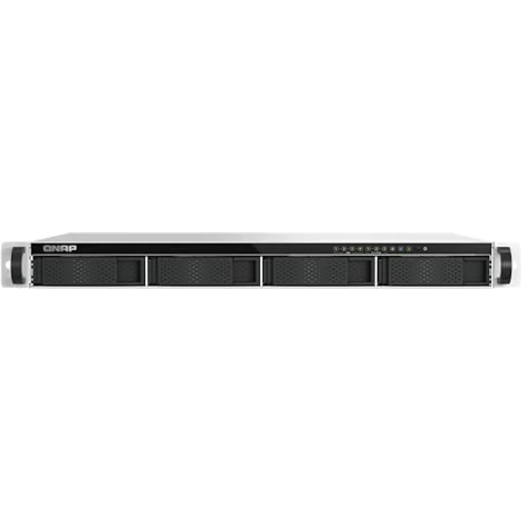 QNAP TS-h765eU-8G | Intel Atom 4-core, 2.5GbE, 1U Hybrid Short-Depth Rackmount NAS, Schwarz – Bild 1