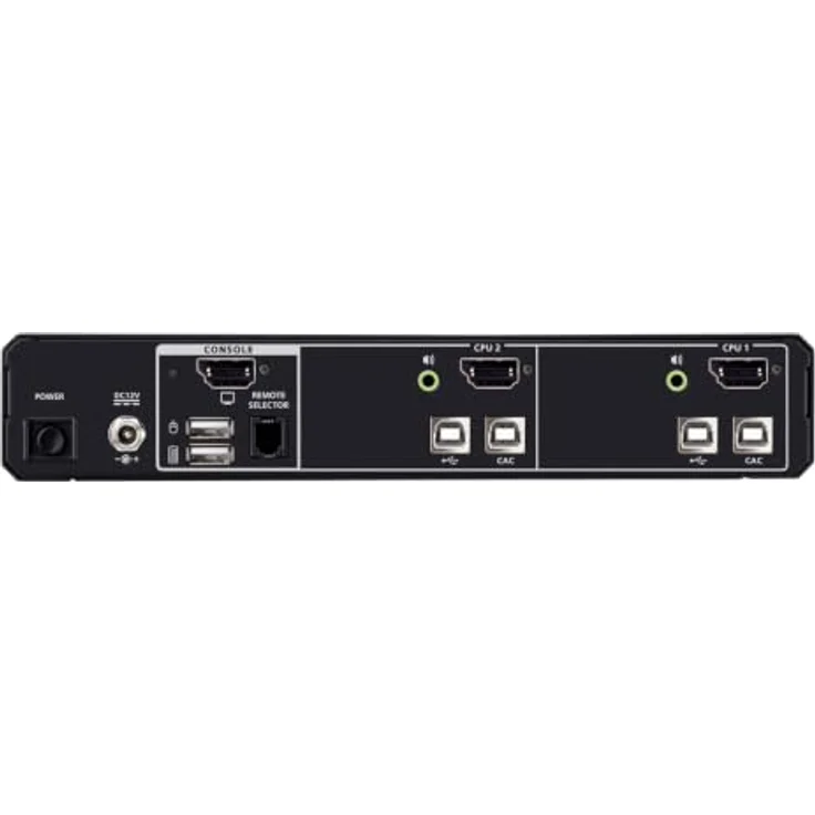 ATEN CS1182DPH4C 2-Port USB 5K DP/HDMI KVM Switch mit CAC und Angriffserkennung – Bild 2