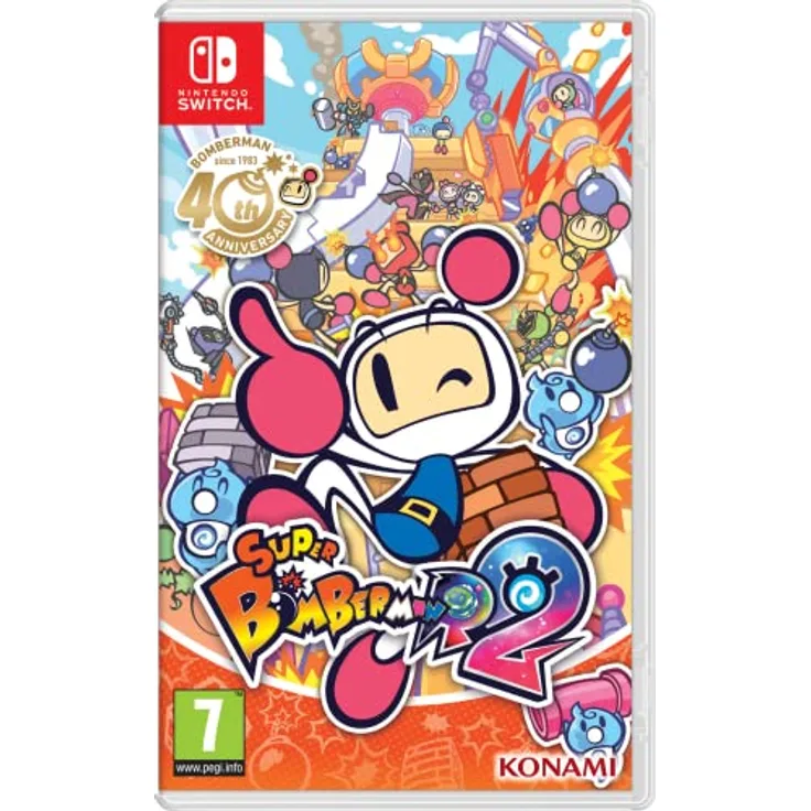 KONAMI Super Bomberman R 2 [GRA SWITCH], Nintendo Switch Spiel mit 4 Kampfmodi und Level-Editor