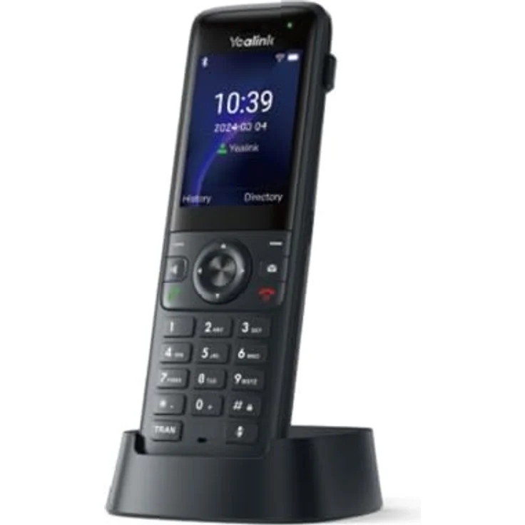 Yealink Ax83H, kabelloses VoIP-Telefon mit 2000 mAh Akku, 2,4 Zoll Farb-LCD-Display, Freisprechfunktion, Bluetooth und 1000 Kontakte Speicher – Bild 1
