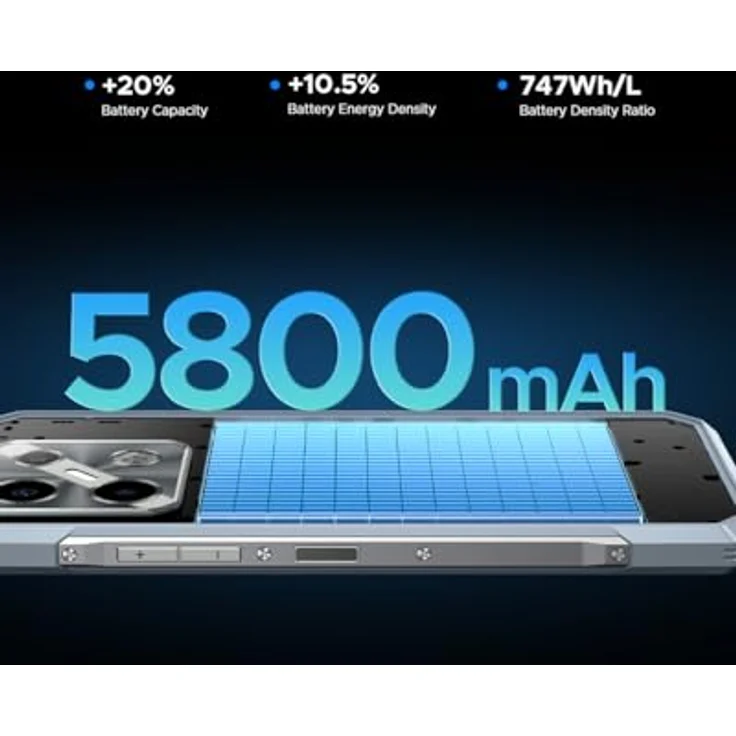 DOOGEE Blade GT Pro 5G, Smartphone mit 100 MP AI-Triple-Kamera, 32GB RAM, 512GB Speicher, 6,72″ FHD+ 120Hz Display, 5800 mAh Akku, Mystischer Schatten Schwarz – Bild 3