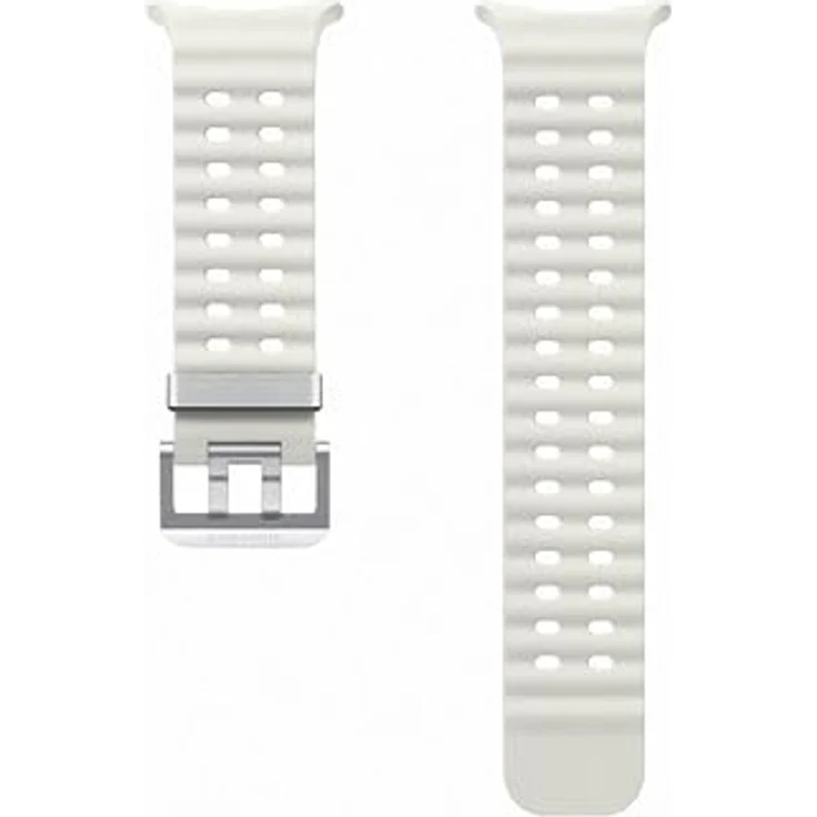 Samsung Marine Band (Titanrilkautschuk), Weiss - Langlebiges Wechselarmband für Samsung Galaxy Watch Ultra – Bild 1