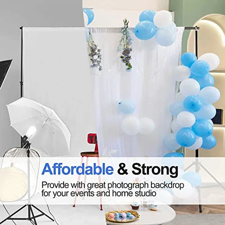 Emart Foto-Videostudio, 3 m, Verstellbarer Hintergrundständer mit Tragetasche - Preisvergleich – Bild 6