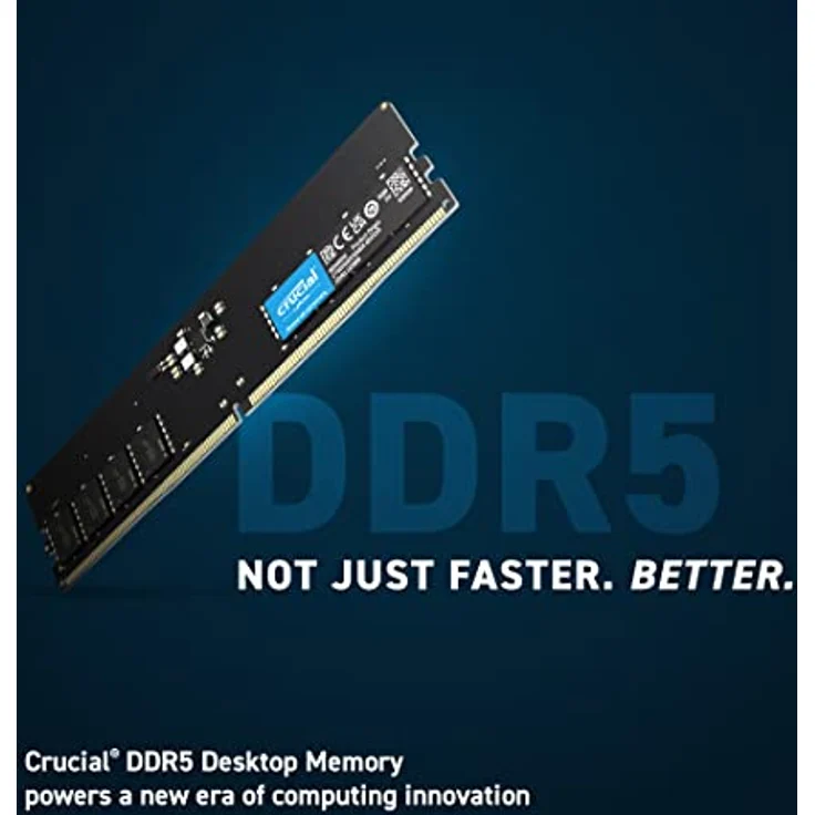Crucial RAM 16GB Kit (2x8GB) DDR5 5600MHz (oder 5200MHz oder 4800MHz) Desktop Arbeitsspeicher CT2K8G56C46U5 – Bild 2