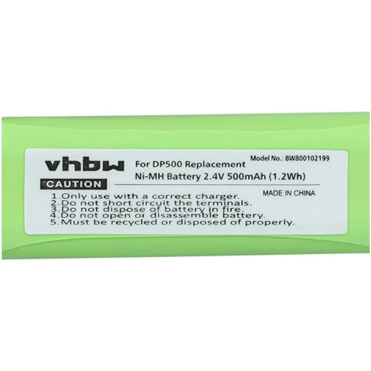 VHBW 2x NiMH Akku 500 mAh (2,4 V), geeignet für Festnetz Telefon Medion MD83242, MD83282 ersetzt VT50AAAALH2BMJZ, GP1010, GPHC05RN01 – Bild 6