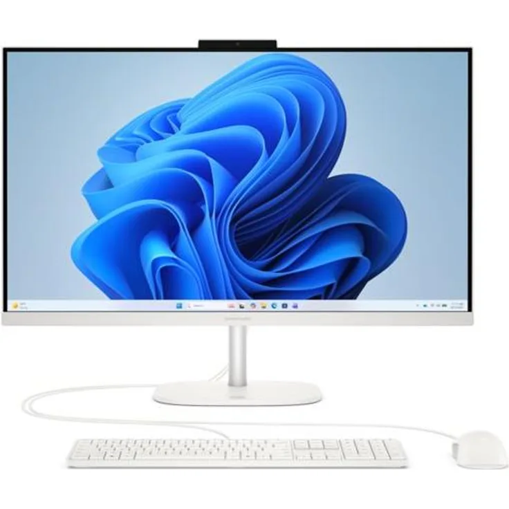 HP OmniStudio AI 27-cz0472ng, 27" Full HD All-in-One-PC, Intel Core 7, 12 GB RAM, 512 GB SSD, Windows 11 Home, Weiß