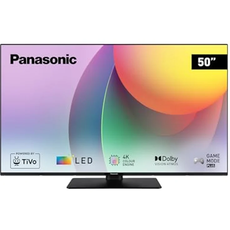 Panasonic TB-50W60AEZ, W60 Serie 50 Zoll 4K Ultra HD LED Smart TV, Dolby Vision & Atmos, Game Mode Plus, Schwarz – Bild 1