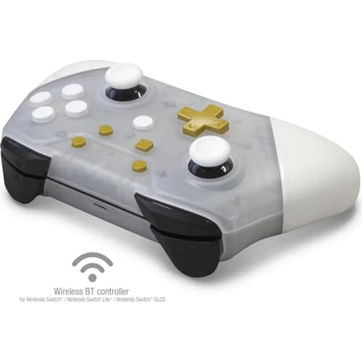 Hyperkin NuChamp Light Up LED, kabelloser Gaming Controller für Nintendo Switch, transparent mit wiederverwendbaren Pro-Paddle-Tasten und 8-10 Stunden Spielzeit – Bild 2