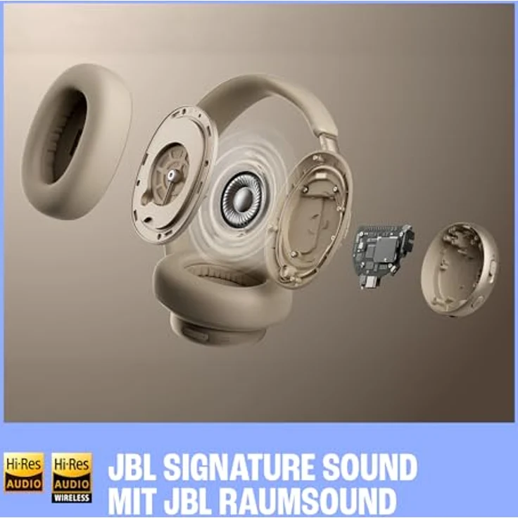 JBL LIVE 780NC, Over-ear Kopfhörer mit Adaptive Noise Cancelling und 80 Stunden Akkulaufzeit, Bluetooth White – Bild 7