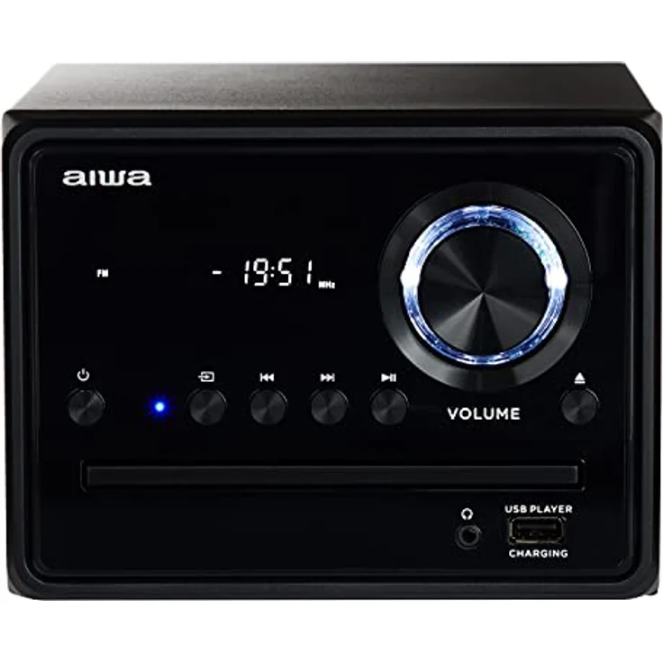 Aiwa MSBTU-300 schwarz Micro-HiFi-System 20W mit Bluetooth, CD, USB, FM-Radio, C – Bild 5