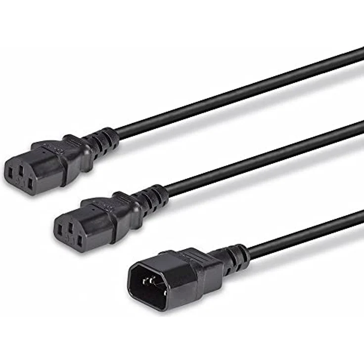 2m IEC C14 auf 2X IEC C13 Y-Netzkabel – Bild 6