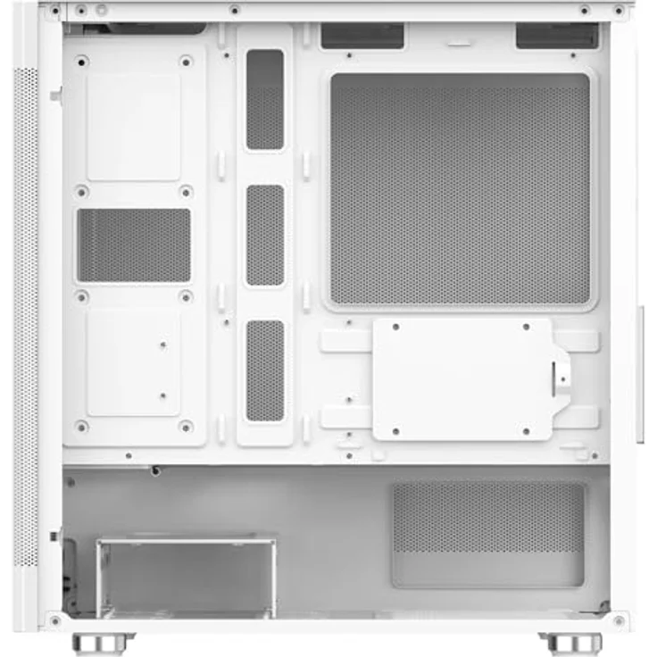 iTek PROMESH 35 Mini Tower PC-Gehäuse, Weiß, micro ATX & Mini-ITX, optimierter Airflow, USB 3.0 & Typ-C-Anschlüsse, Unterstützung für 240 mm Radiatoren – Bild 4