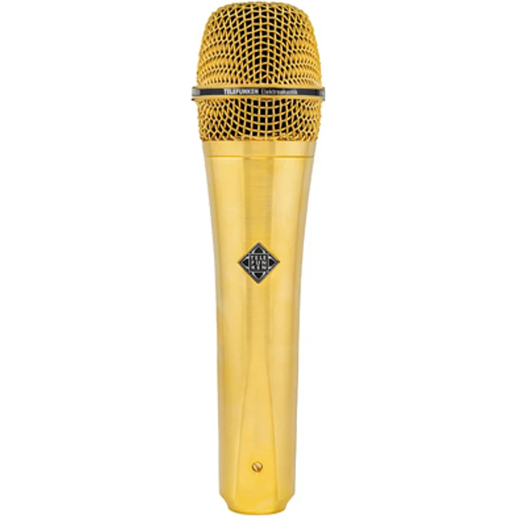 Telefunken M80 Satin Gold, dynamisches Mikrofon mit Superniere, Frequenzbereich 50Hz - 18kHz, inkl. Mikrofon-Clip und Tasche