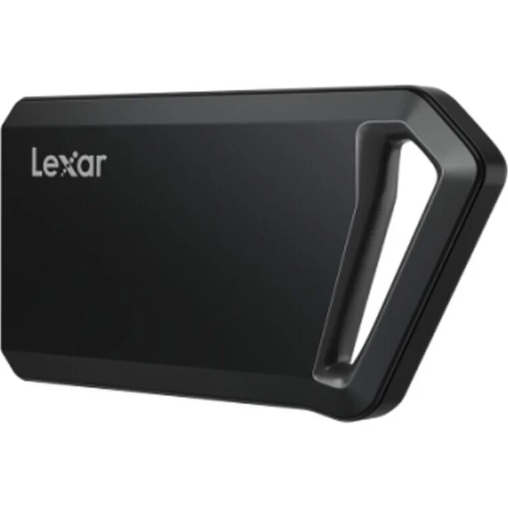Lexar Professional SL600 Tragbare SSD 2 TB, 2000 MB/s, Aluminiumgehäuse, USB Typ-C/A, Karabinerschlaufe, silber