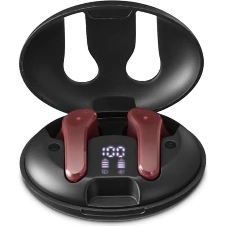 Hama Spirit Unchained In-Ear-Kopfhörer rot, Bluetooth, Environmental Noise Cancelling, Freisprechfunktion – Bild 4