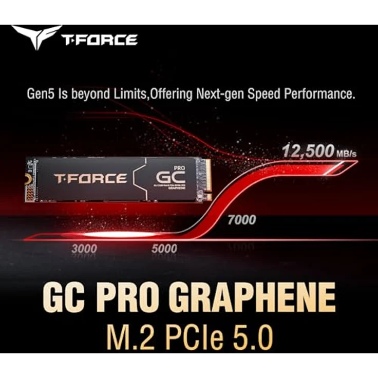 TEAMGROUP T-Force GC PRO 2 TB SSD, PCIe 5.0 x4, M.2 2280 mit Graphen-Kühlkörper – Bild 2