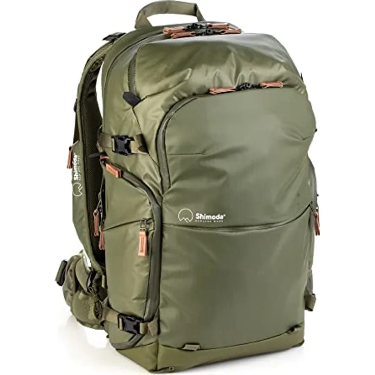 Shimoda Explore V2 30 Kamera-Rucksack, wasserabweisend, für DSLR, spiegellose Kameras, Batterien und Objektive geeignet, mittelgroß, V2 Core Unit Modular Camera Insert inklusive, Armeegrün (520-157)