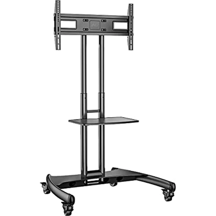 Ergosolid NB AVA1500B Standfuß mit Rollen, verstellbar, für LCD/LED/Plasma-TV bis 45,5 kg, Schwarz – Bild 2