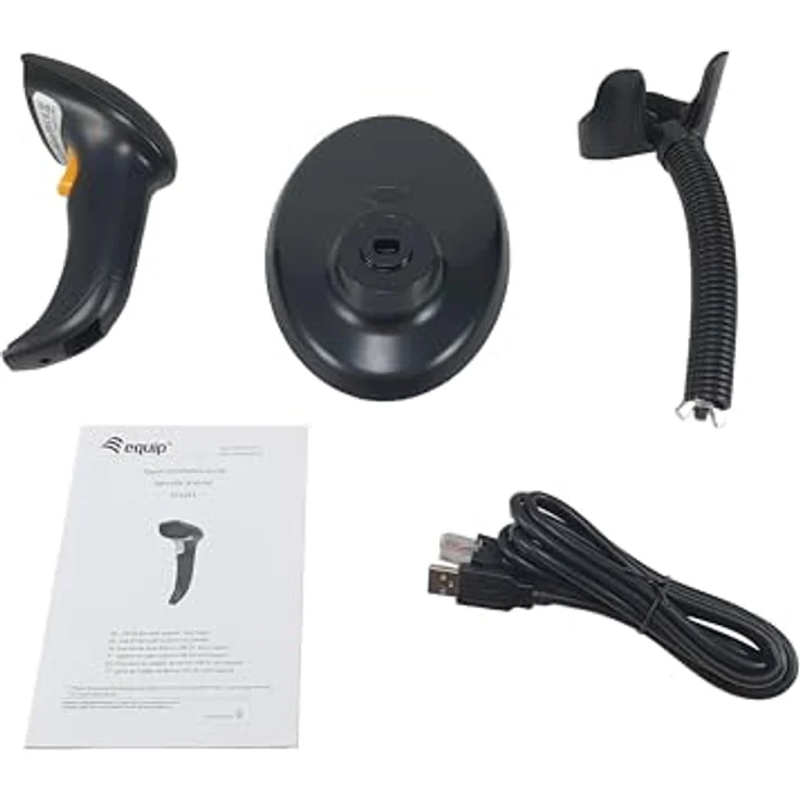 equip Barcode Handscanner 2D Laser Kabel USB 1D2D, Barcode-Scanner, Schwarz – Bild 5