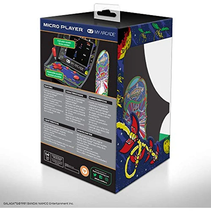 dreamGEAR Micro Player Galaga Retro, LCD-Spielkonsole im klassischen Design – Bild 8
