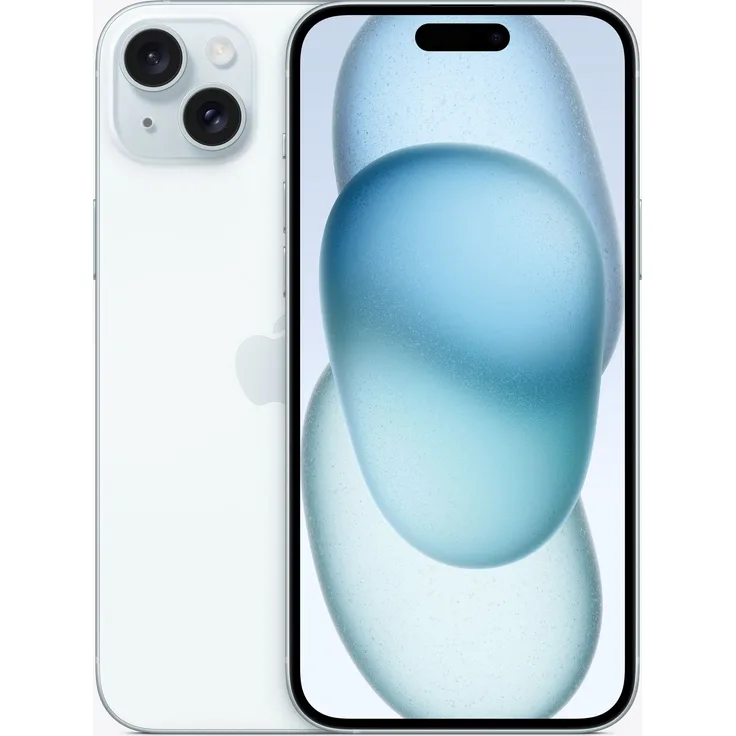 Apple iPhone 15 Plus 5G Smartphone 17,018cm (6,7 Zoll) OLED-Display, 128 GB interner Speicher, iOS 17, Blau