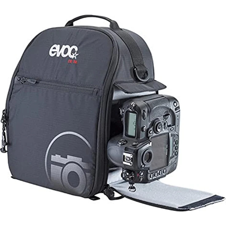 EVOC PHOTOBLOCK CB 16l Kameratasche für maximale Sicherheit beim Transport (Größe: 16l, kompatibel mit EVOC Rücksäcken ab 30l, separater Seitenzugriff, Befestigungsringe, Schultergurt) Farbe: Schwarz – Bild 3