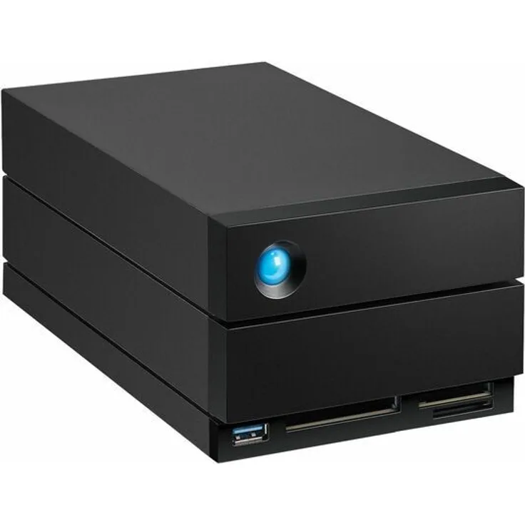 LaCie 2big Dock-V2, 48TB NAS mit Thunderbolt 4, USB 3.2 Gen 2 und integrierten Kartenlesern