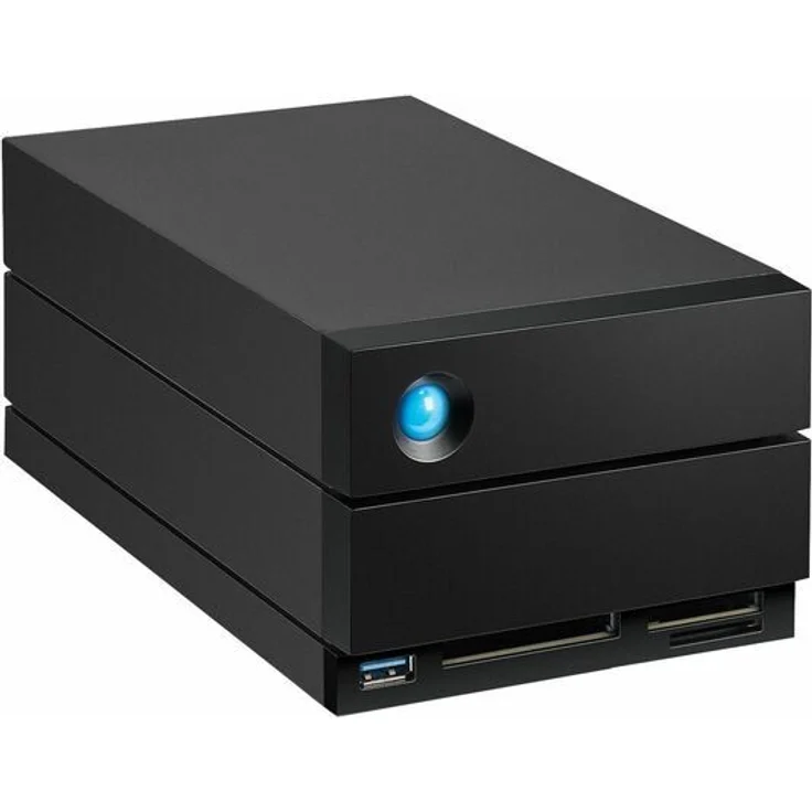LaCie 2big Dock-V2, 48TB NAS mit Thunderbolt 4, USB 3.2 Gen 2 und integrierten Kartenlesern