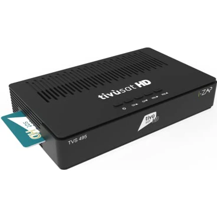TIVUSAT i-ZAP TVS 495 Tivùsat DVB S2 HD Satelliten Receiver mit DISEqC und UNICABLE Unterstützung, inkl. Tivùsat-Smart-Karte – Bild 1