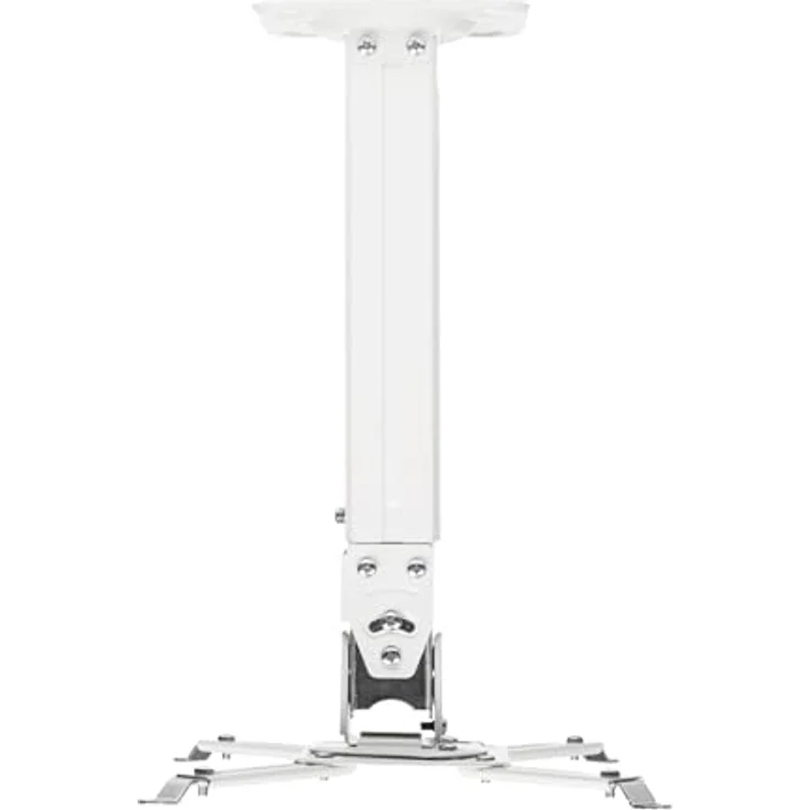 Onkron K5A, Adjustable Ceiling/Wall Projector Mount bis 10 kg, Weiß, mit Neigung und Drehung – Bild 1