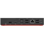 Lenovo ThinkPad USB-C Dock Gen2 (40AS0090SA) - Dockingstation mit USB-C-Anschluss, HDMI, 2 x DP, GigE - 90 Watt - Südafrika, Schwarz