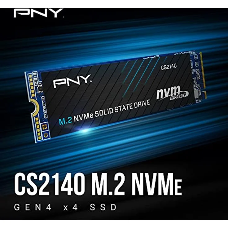 PNY CS2140 1TB M.2 NVMe Gen4 x4 Internal Solid State Drive (SSD), up to 3600MB/s - M280CS2140-1TB-RB – Bild 2