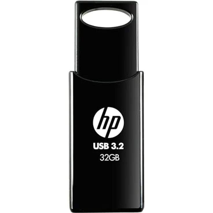 HP 712w USB 3.2 Gen 1 Flash-Laufwerk 32GB, schwarz, Lesegeschwindigkeit bis zu 120 MB/s, langlebiges Schiebe-Design – Bild 1